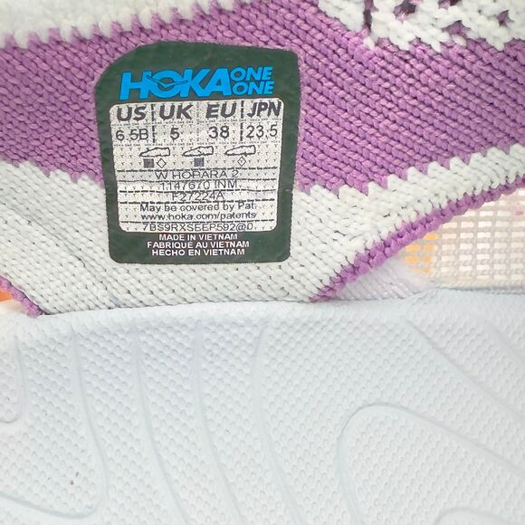 Hoka Hopara 2 Illusion/Amethyst Women’s Sz 6.5B - Picture 7 of 9